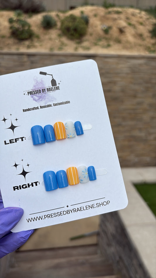 Summertime | Extra Short Square | Size (XSmall) | READY TO SHIP