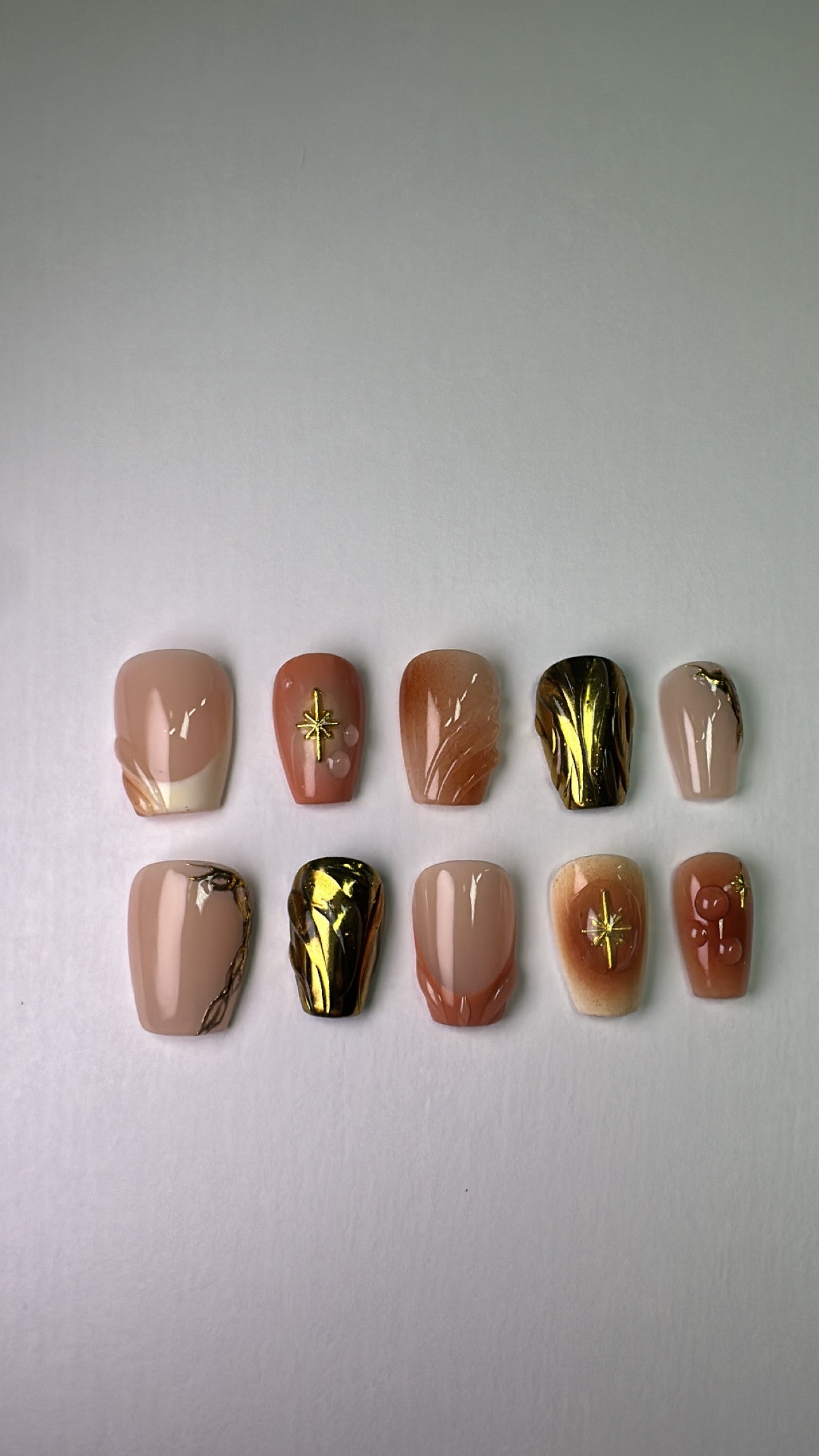 Fall Vibe | Extra Short Coffin pictured | Base Color B6