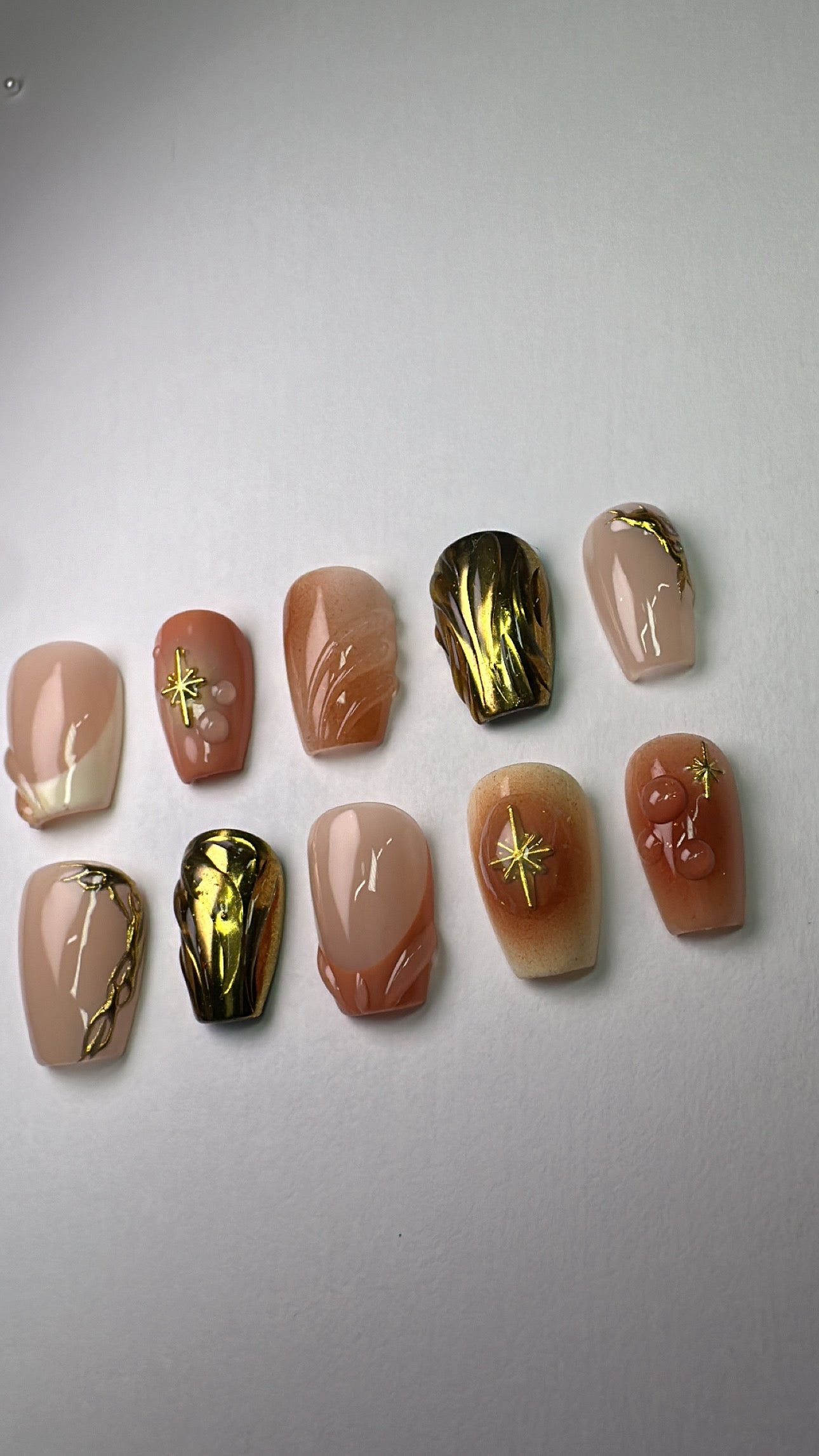 Fall Vibe | Extra Short Coffin pictured | Base Color B6