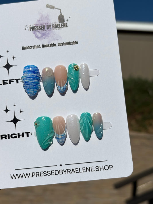 Beach day | Medium Almond | READY TO SHIP | (Size Medium)