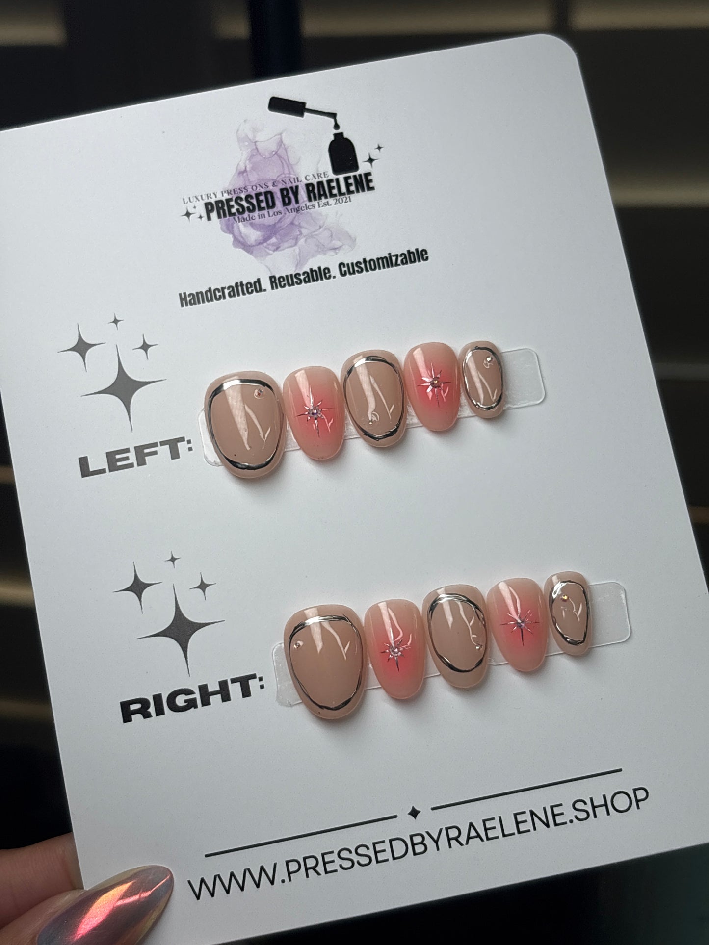 Pink starburst | Extra Short Round | Size (Medium) | Ready to Ship