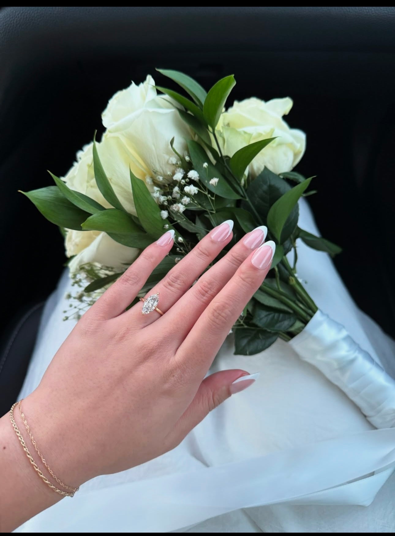 White French Tip Nails | B5 Base Color