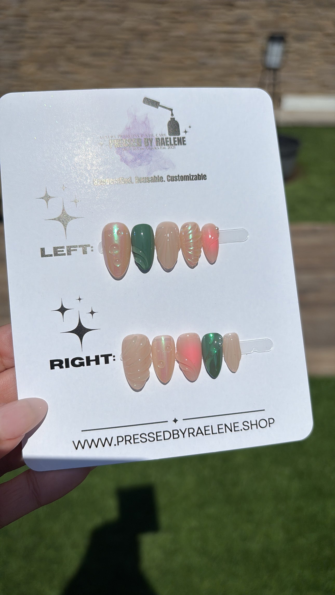 Garden| Short almond | Size (XSmall) | READY TO SHIP