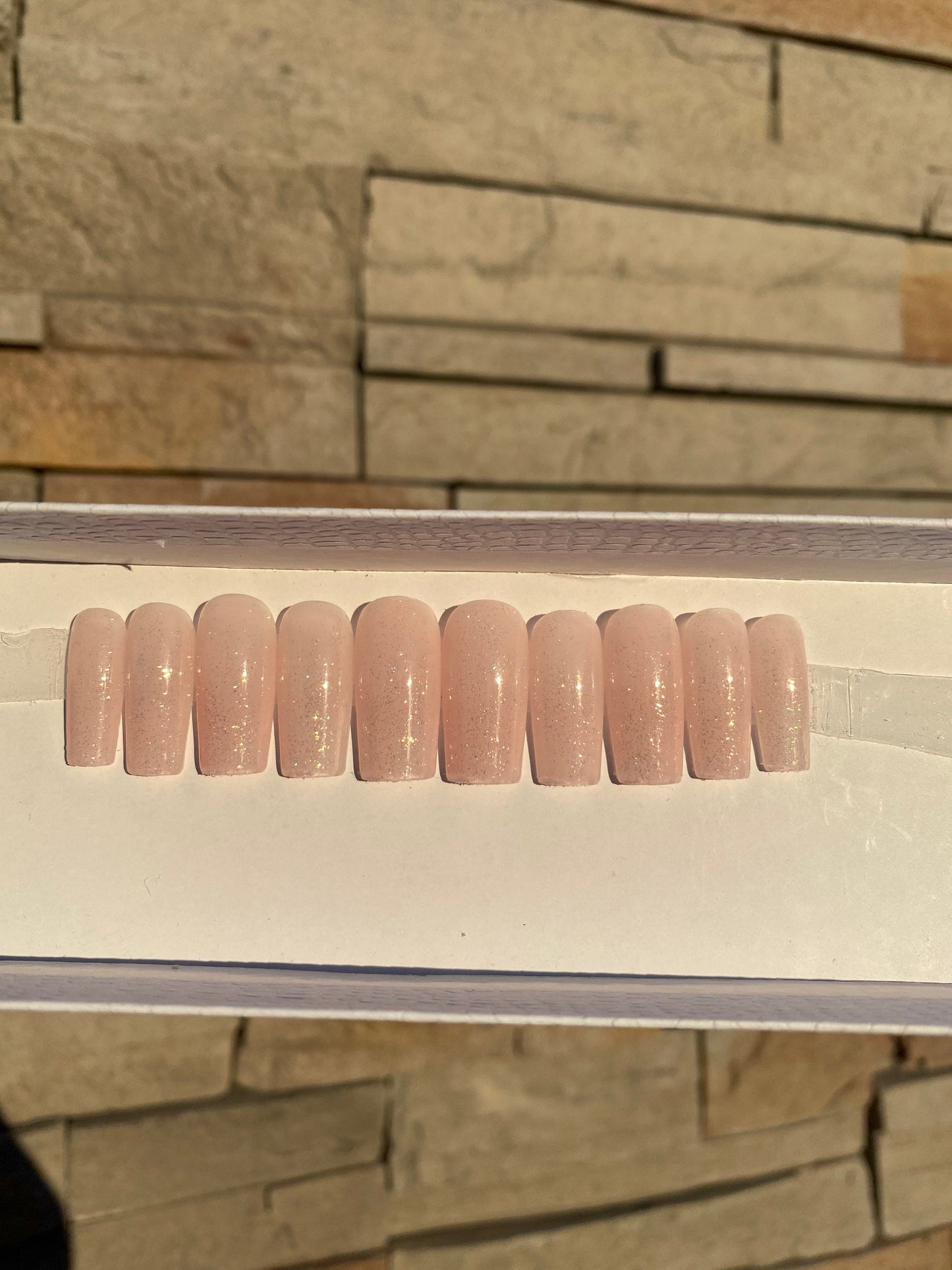 Sheer Pink | Au Naturale | Medium Square Square