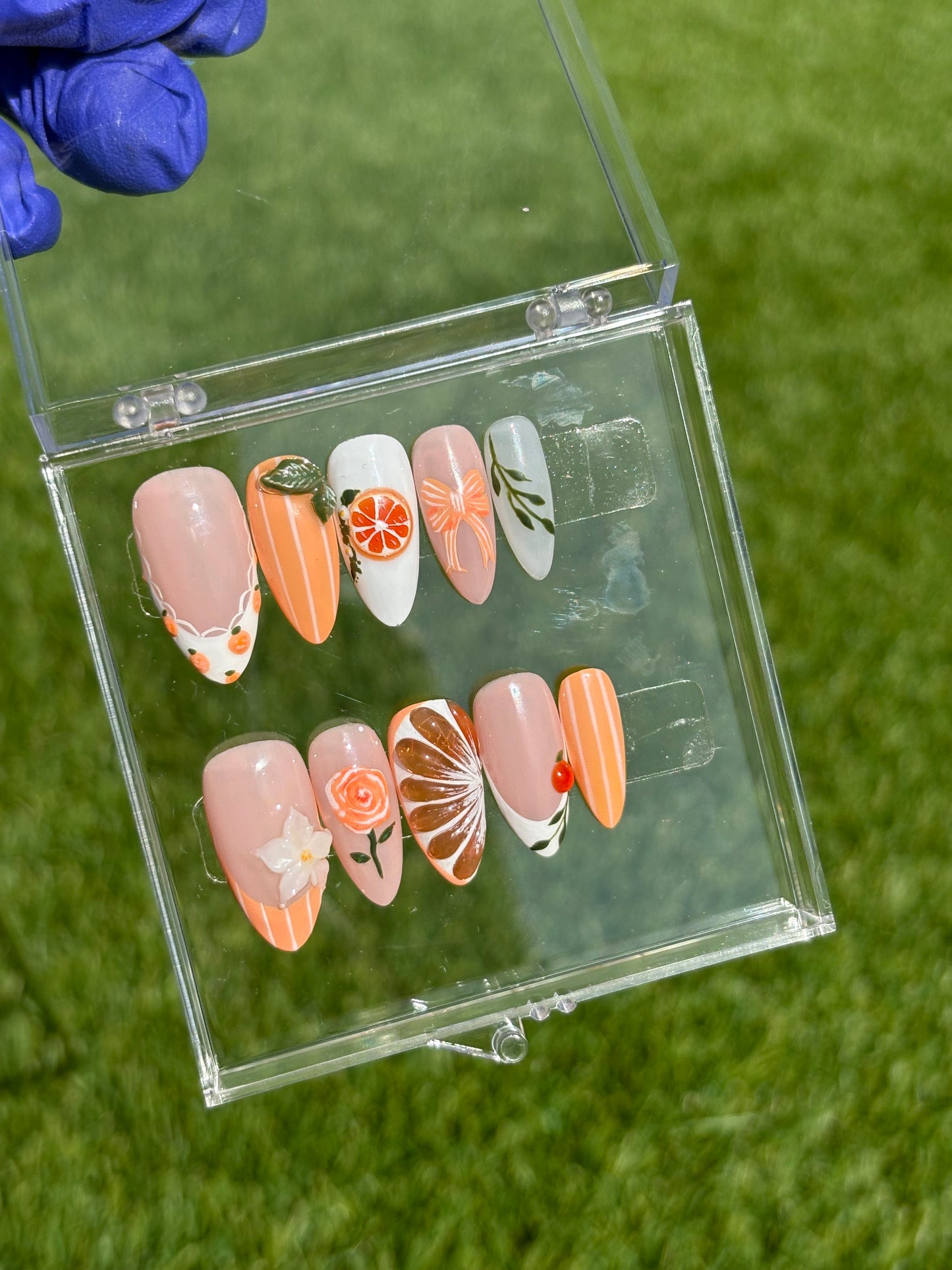 Orange You Glad 🍊| Medium Almond