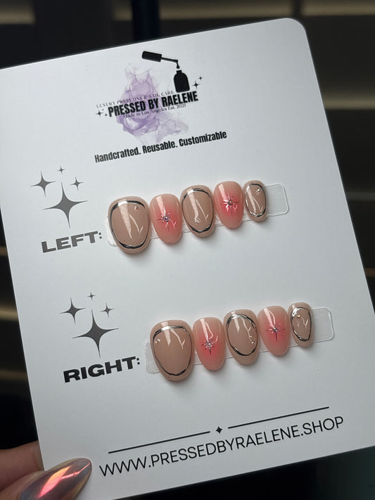 Pink starburst | Extra Short Round | Size (Medium) | Ready to Ship
