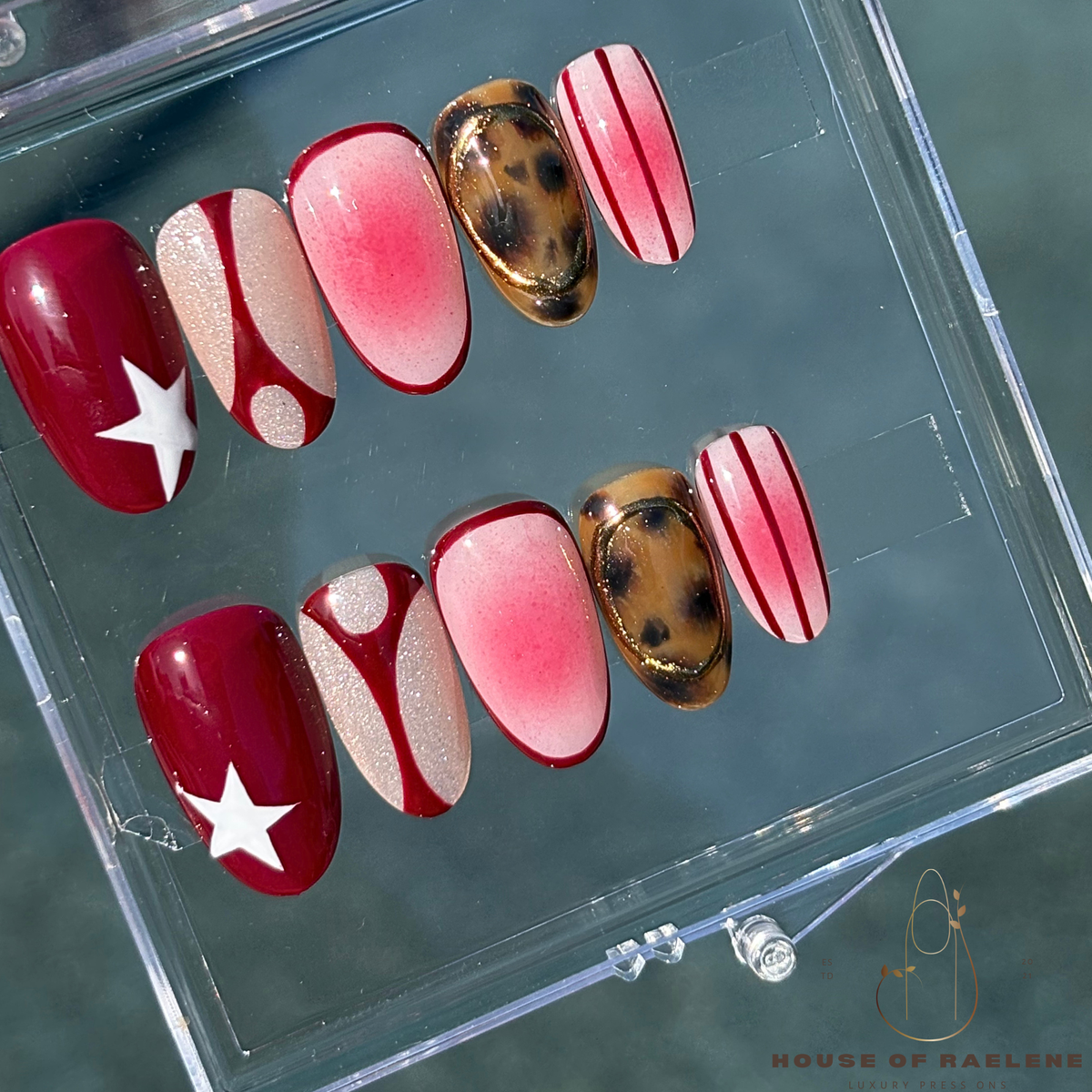 Burgundy Tortoise Set | Short Round