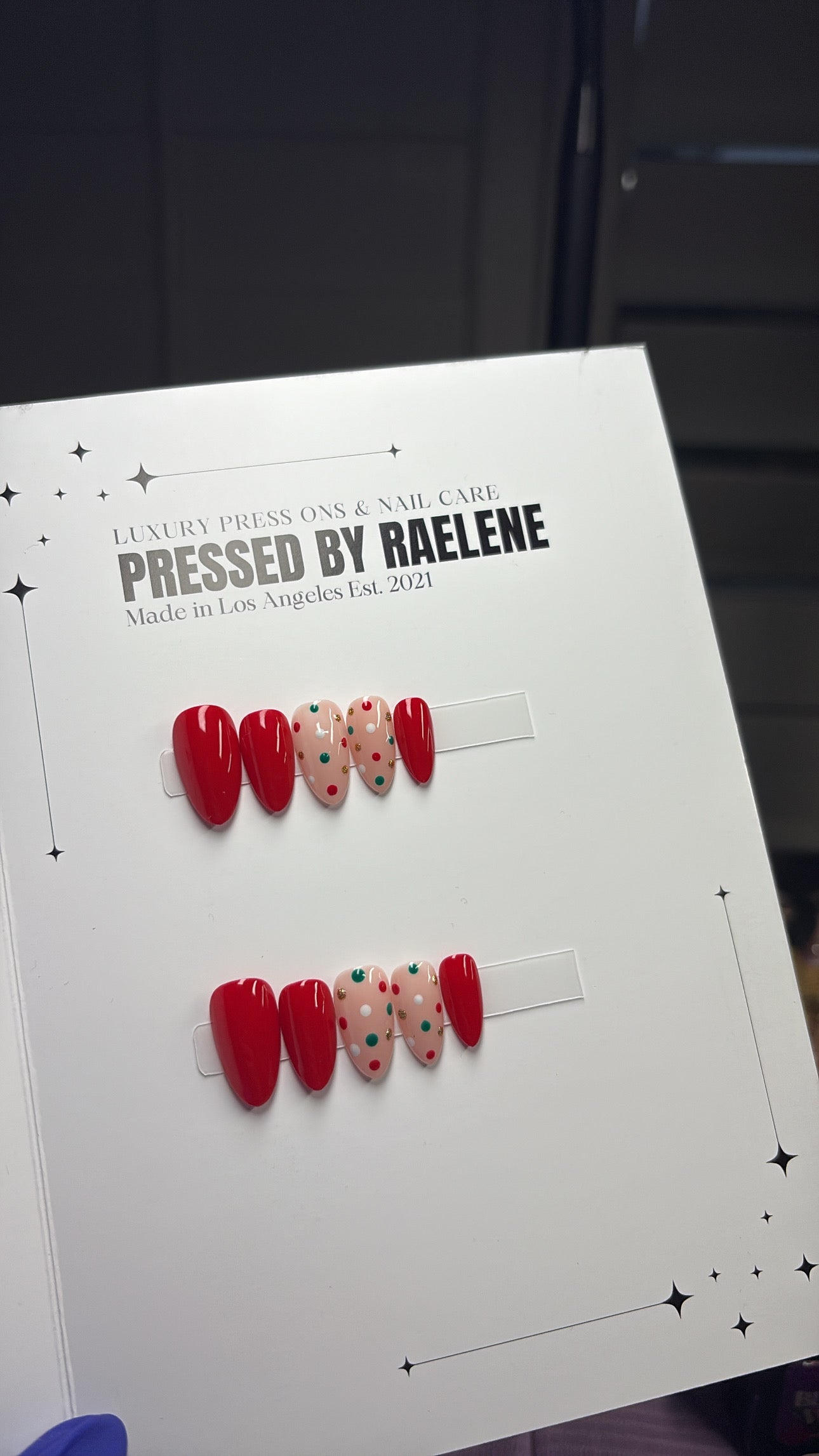 Xmas Day | Short almond | Size (XSmall) | READY TO SHIP